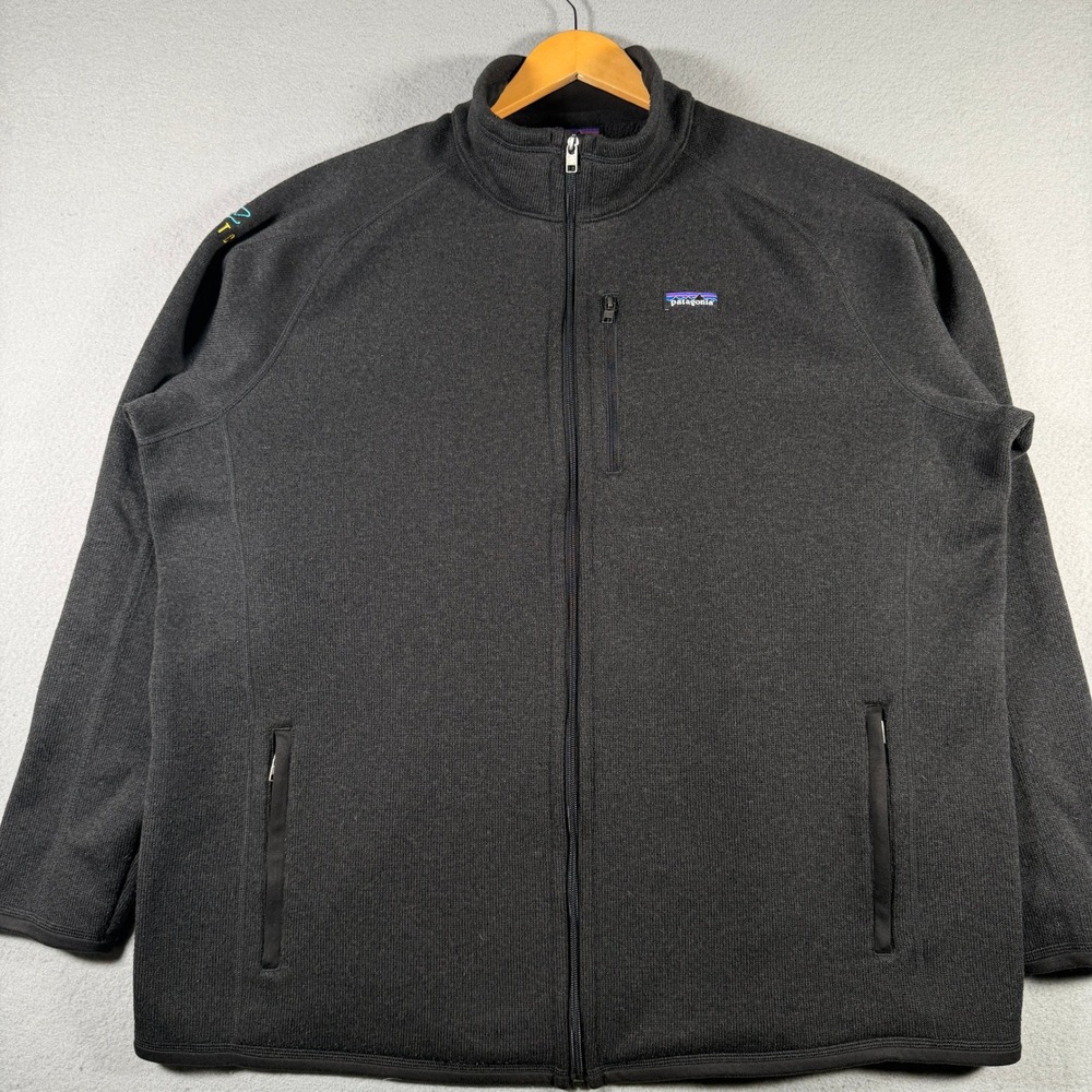 Patagonia Better Sweater Full Zip Fleece Jacket Black Mens 3XL 25528 FA23